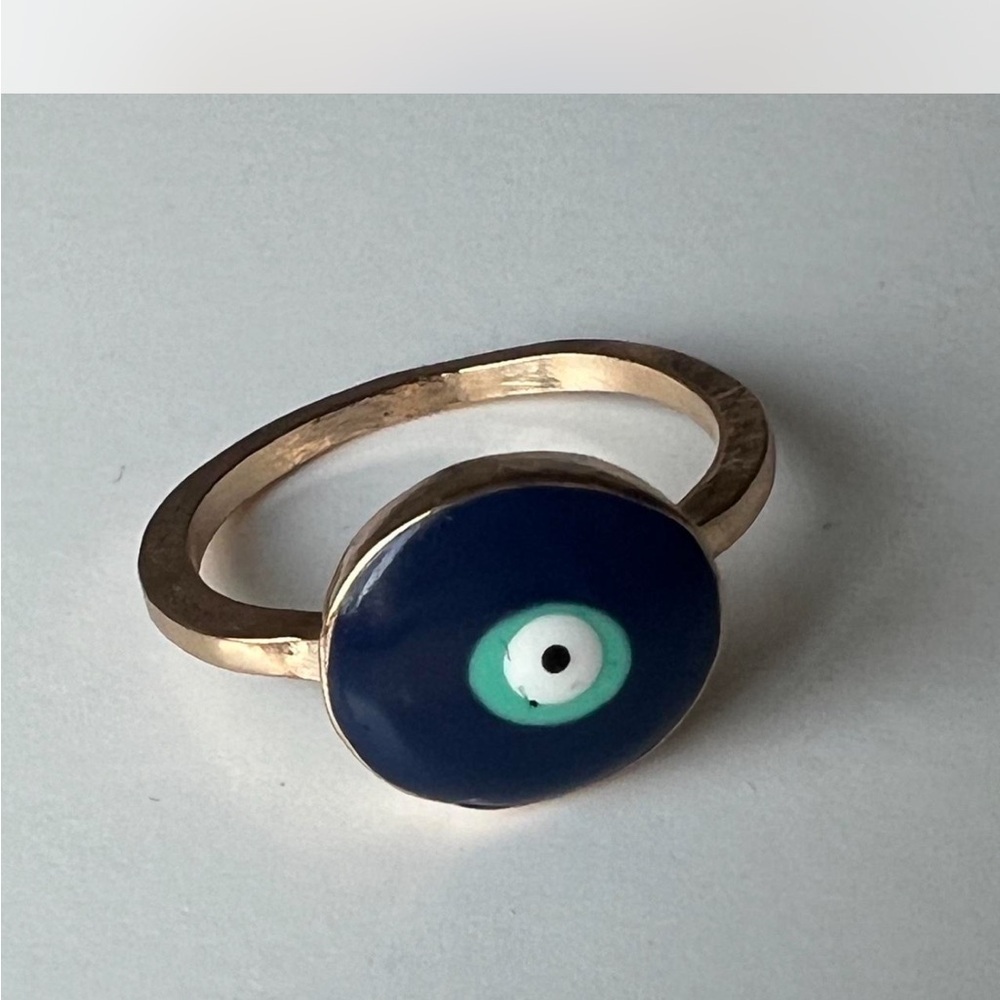 Gold Evil Eye Ring